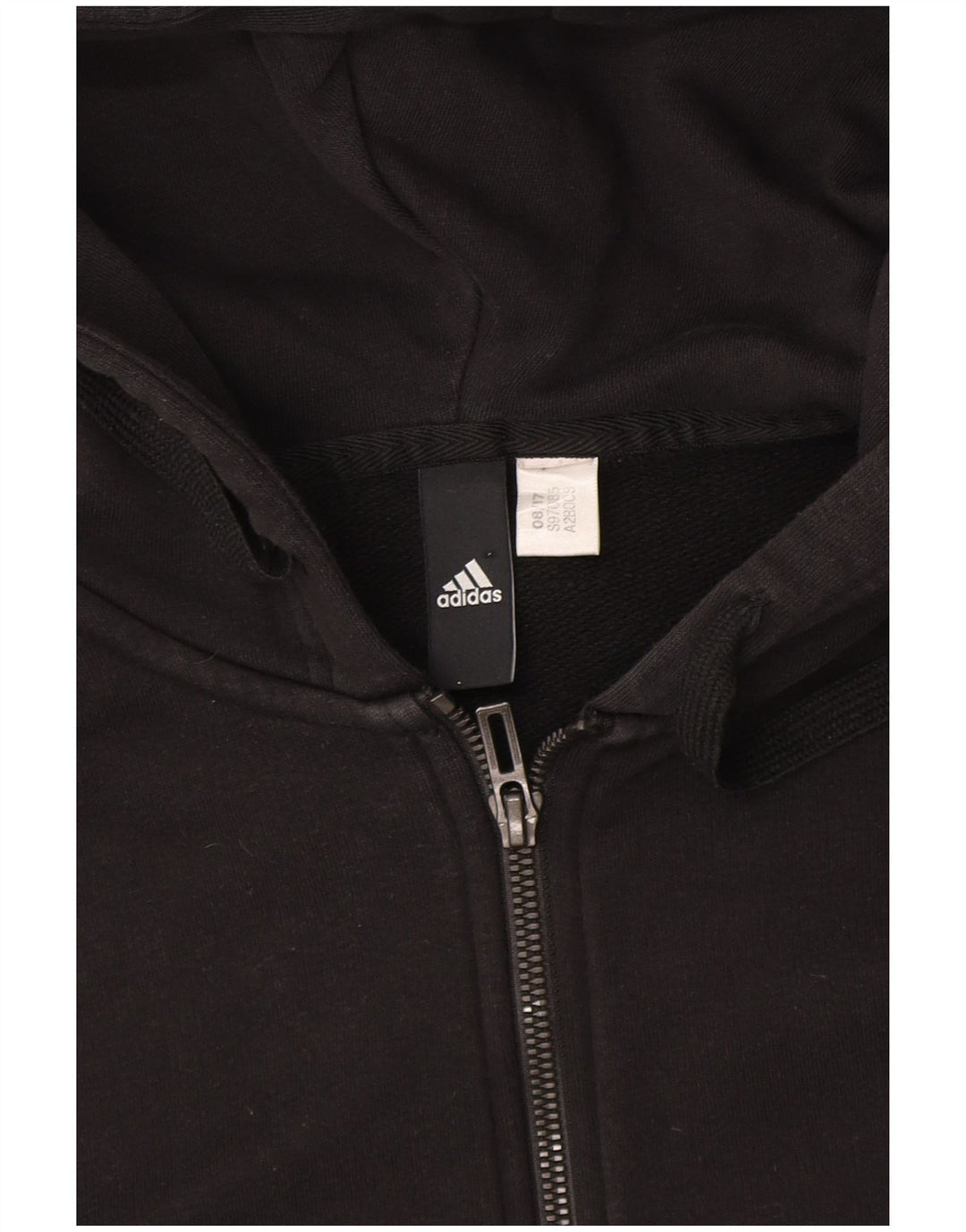 Женский свитер с капюшоном на молнии Adidas UK 12, средний черный