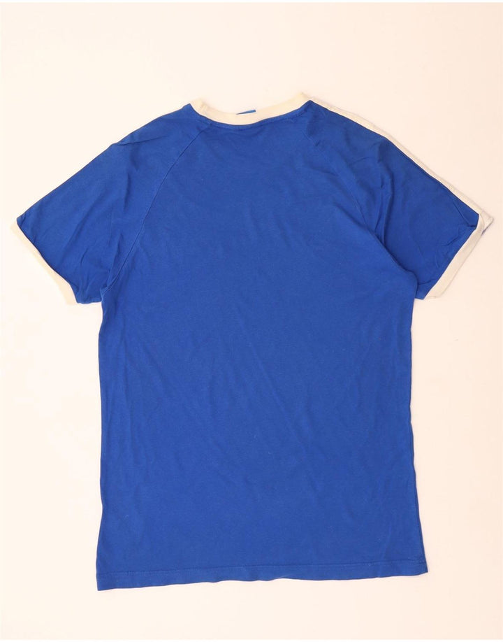 ADIDAS Mens T-Shirt Top Large Blue Cotton