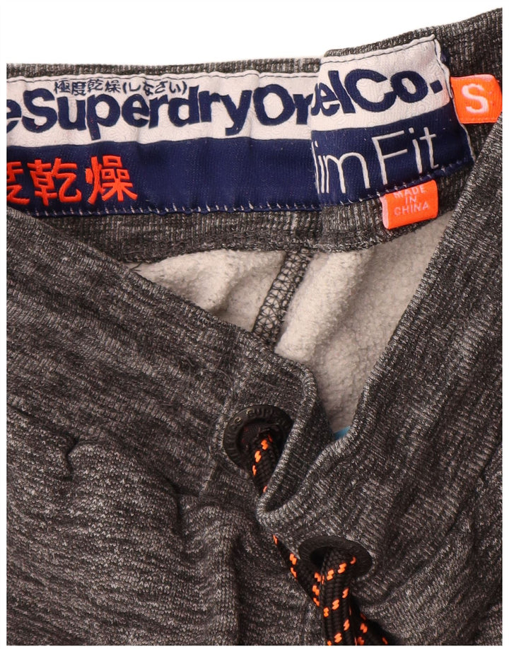 SUPERDRY Мужские облегающие спортивные брюки для бега, маленькие серые крапинки
