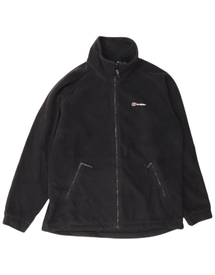 Мужская флисовая куртка Berghaus UK 40, большая черная, полиэстер