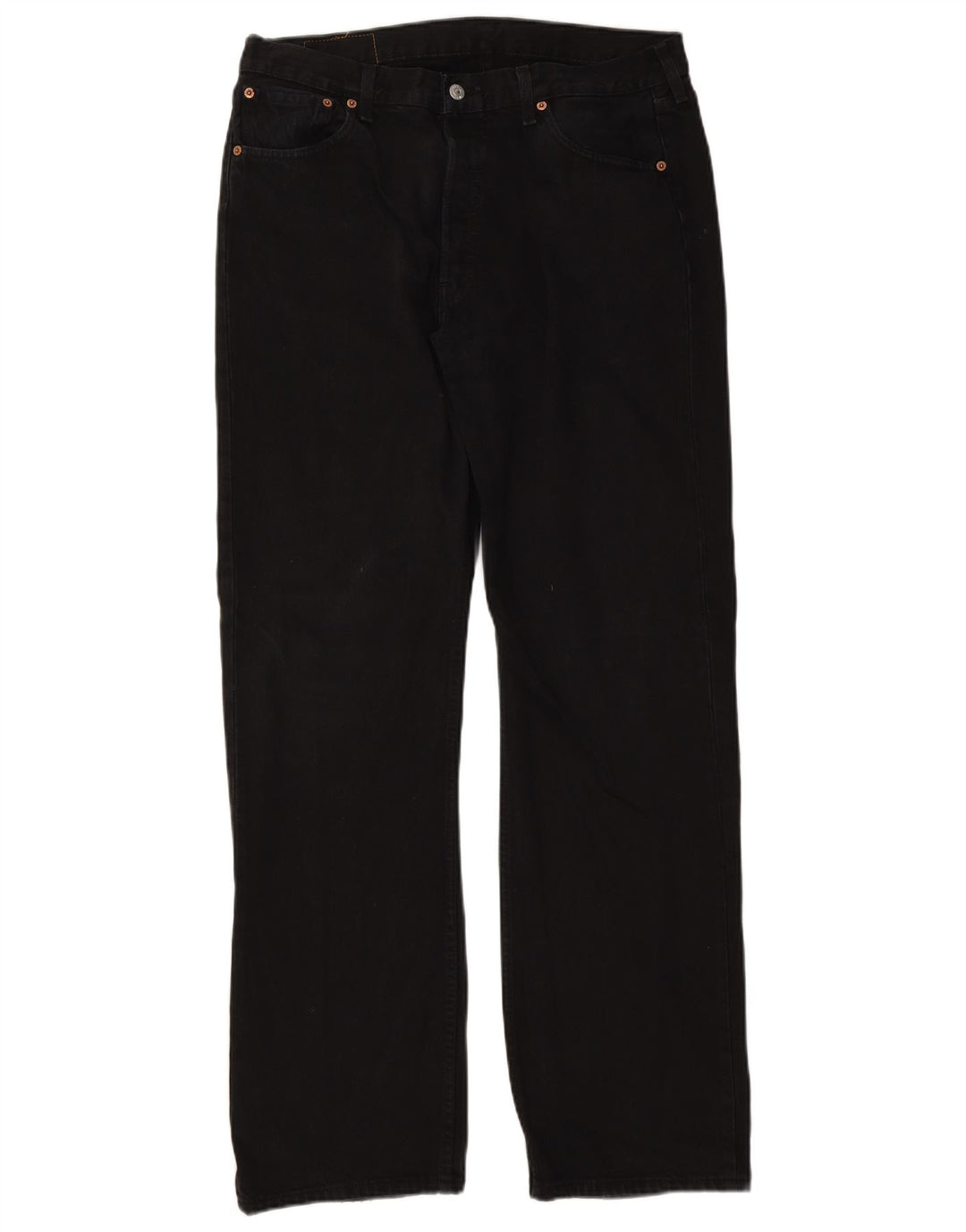 Мужские прямые джинсы Levi's 501 W36 L34, черный хлопок