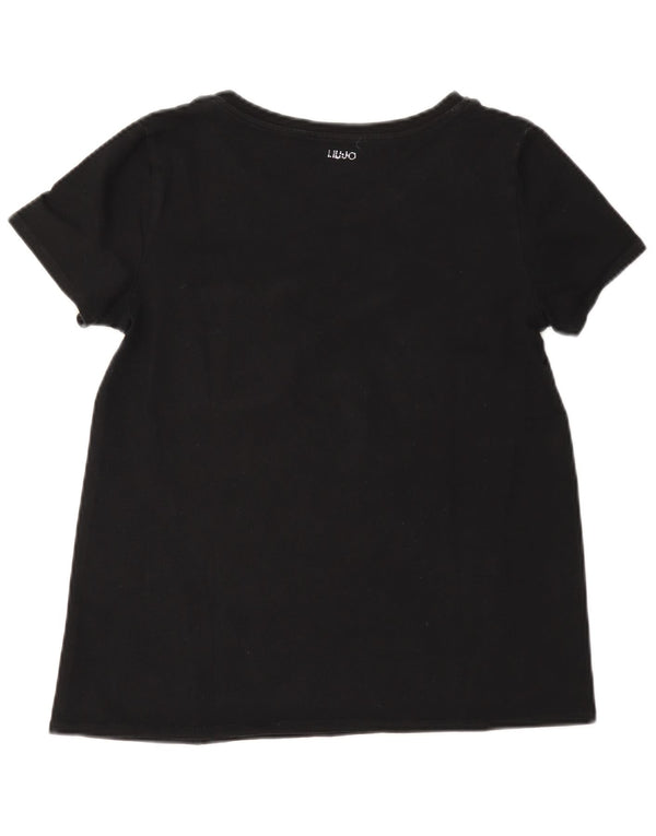 Женская футболка Liu Jo Top UK 12 Medium Navy Blue Colourblock