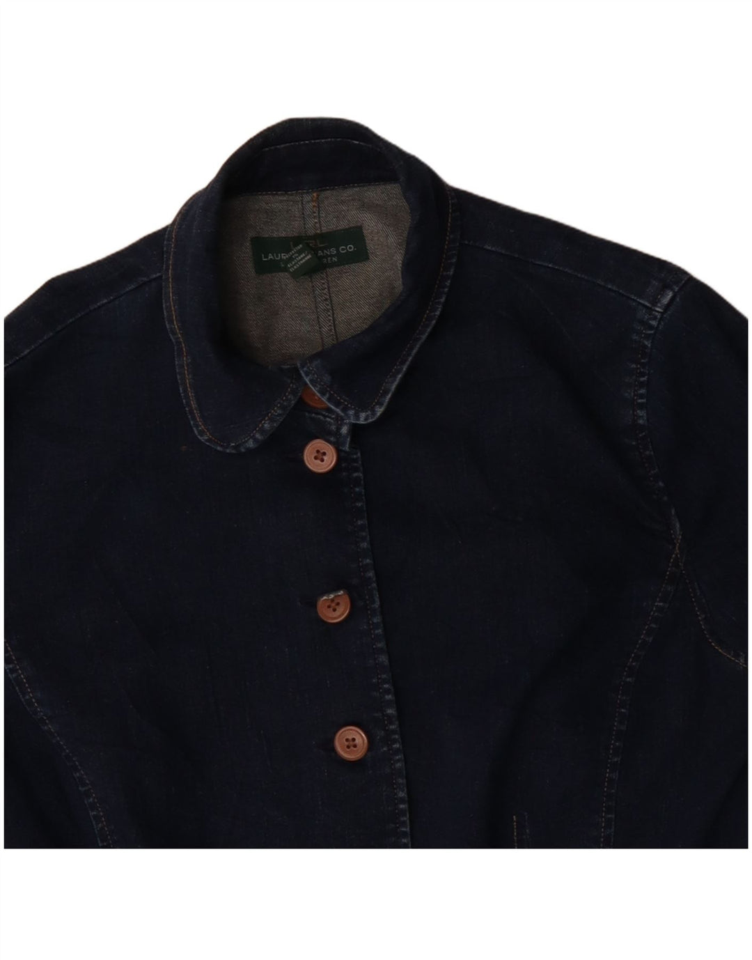 Женская джинсовая куртка Ralph Lauren US 14 XL Темно-синяя хлопковая