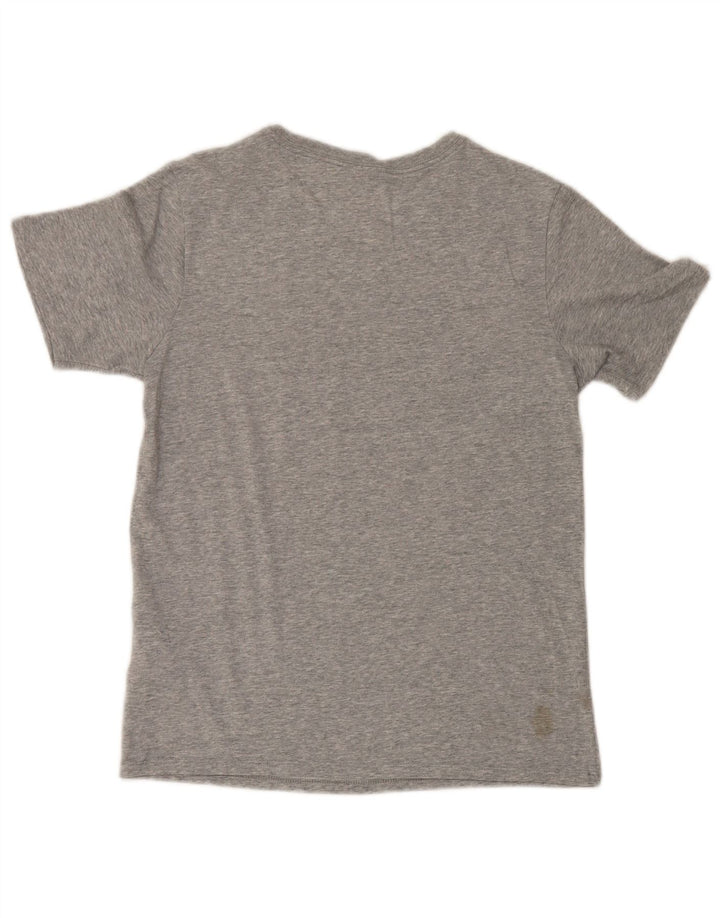 Мужская футболка с рисунком Nike Dri Fit, маленький серый хлопковый топ