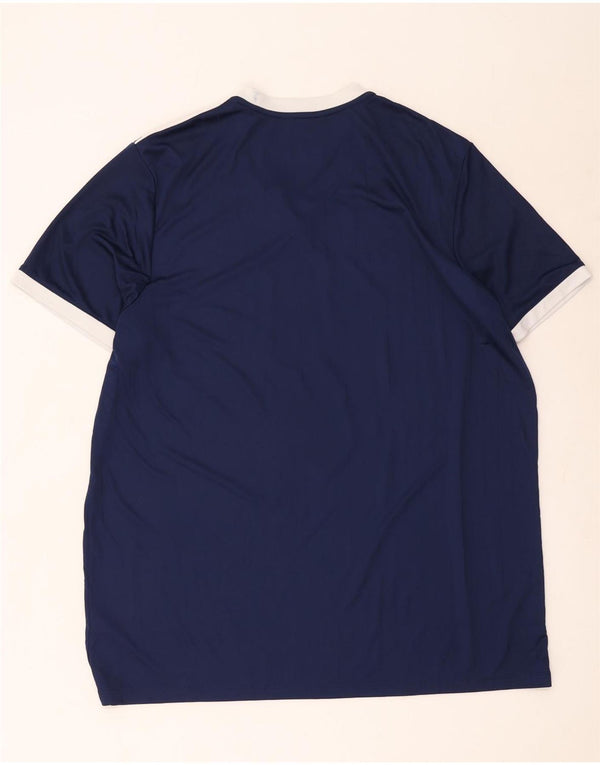 Adidas Мужская футболка Climalite Top 2XL Темно-синий Полиэстер с цветными блоками