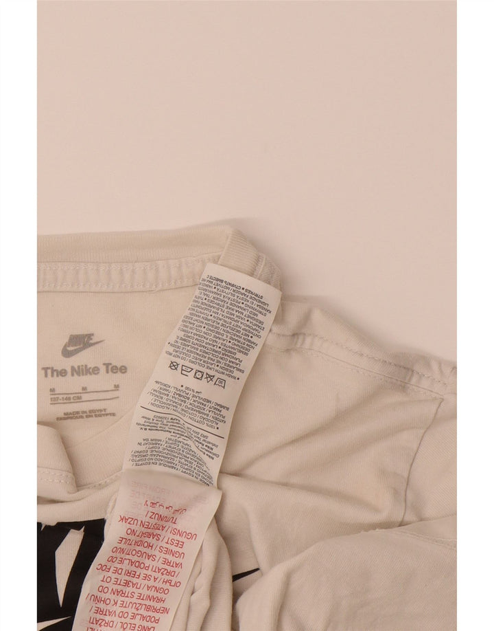 NIKE Boys Graphic T-Shirt Top 10-11 Years Medium  Off White Cotton Vintage Nike and Second-Hand Nike from Messina Hembry 