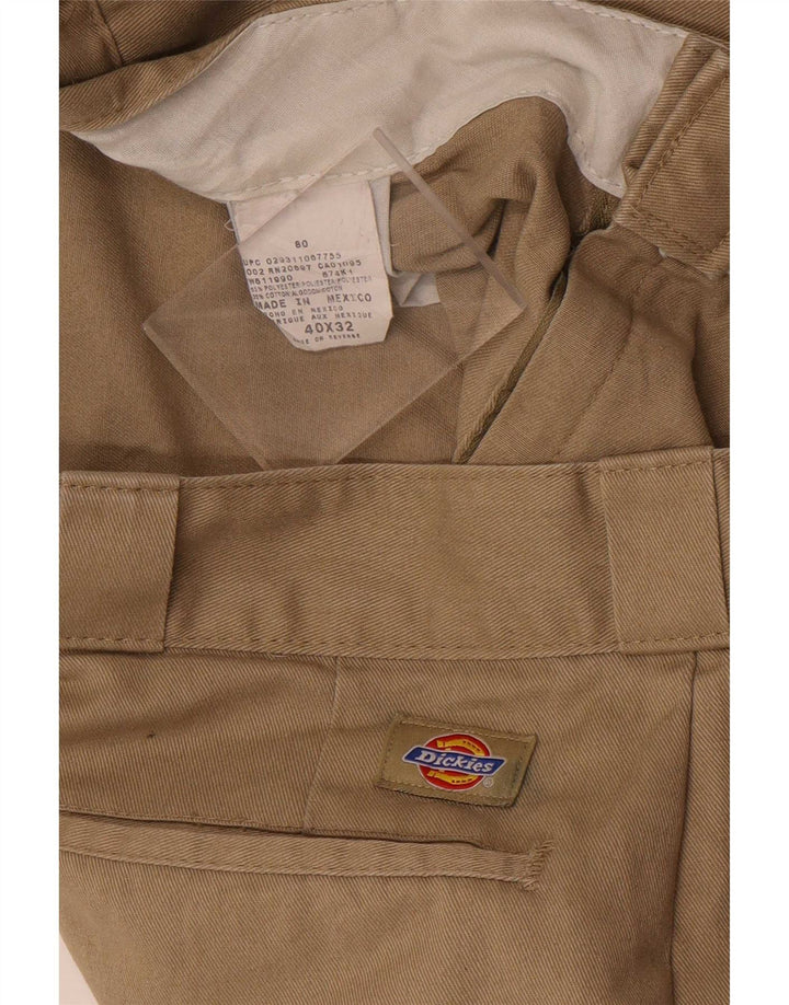 Мужские прямые брюки чинос Dickies W40 L32 бежевого цвета из полиэстера