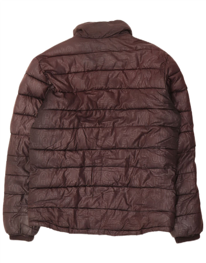 Мужская стеганая куртка Jack & Jones UK 40, большая коричневая