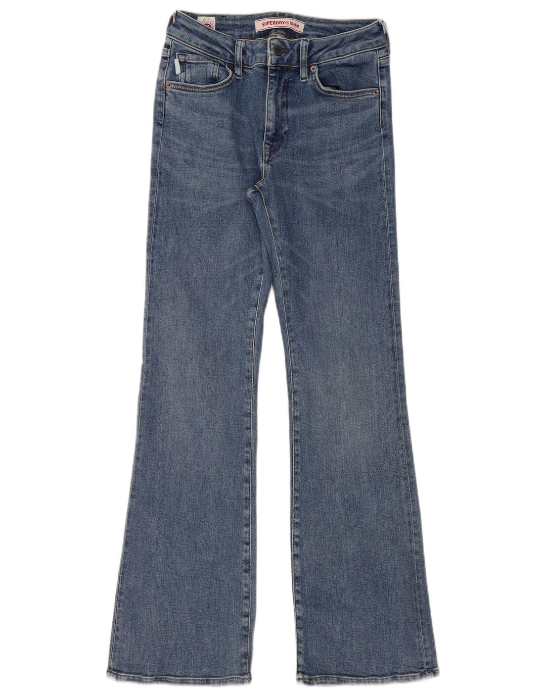 Женские джинсы Bootcut Superdry W28 L31 синие, хлопок
