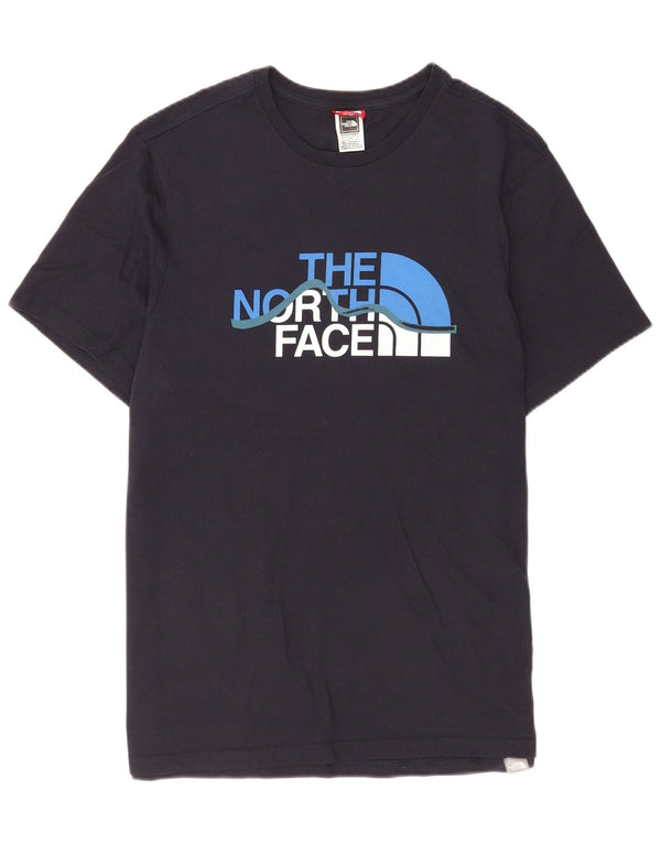 Мужская футболка с коротким рукавом The North Face с графическим рисунком, большая темно-синяя