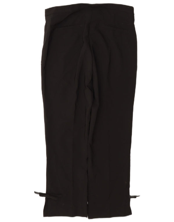 Женские прямые повседневные брюки Zara W30 L27, черные, полиэстер, большие размеры