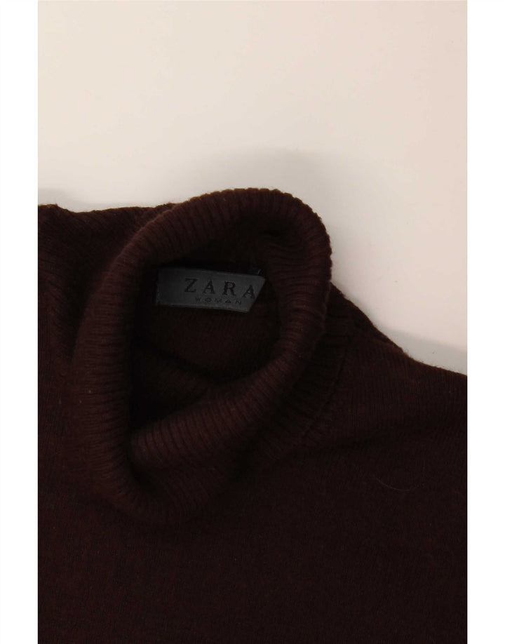 Женская футболка Zara Top UK 8, маленькая коричневая