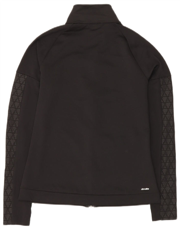 Женский спортивный костюм ADIDAS Climalite, верхняя куртка UK 12, средний черный с геометрическим узором