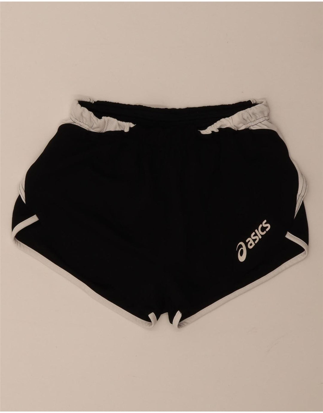 Женские спортивные шорты Asics UK 10, маленькие черные, полиэстер с цветными блоками