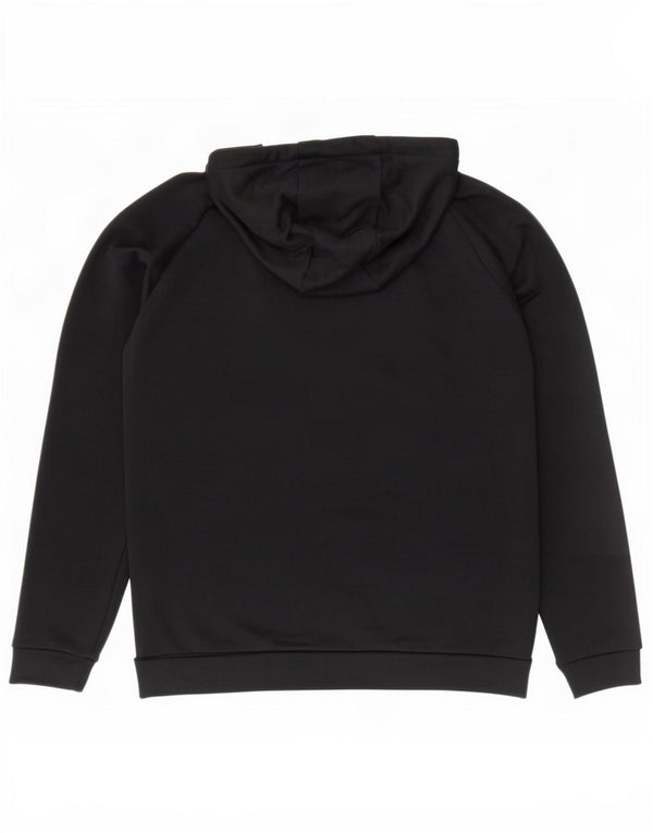 Мужской джемпер с капюшоном Nike Dri Fit с рисунком, средний черный, камуфляжный полиэстер