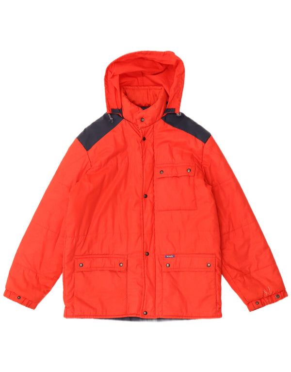 Женская утепленная куртка с капюшоном Wrangler UK 20 2XL, красная с цветными блоками