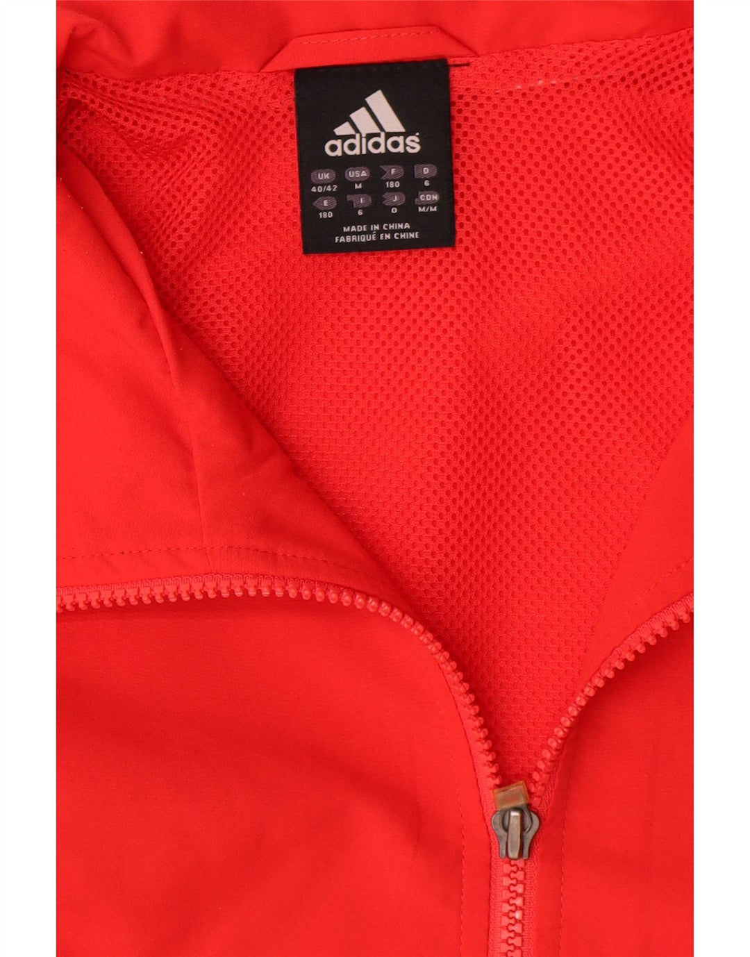 Мужская спортивная куртка Adidas UK 40/42, средний красный полиэстер