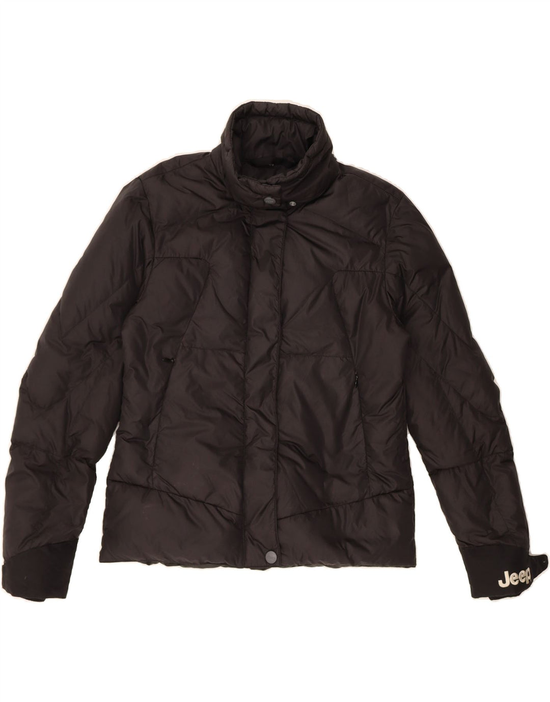 JEEP Womens Padded Jacket EU 40 Medium Black Polyamide Vintage Jeep and Second-Hand Jeep from Messina Hembry 