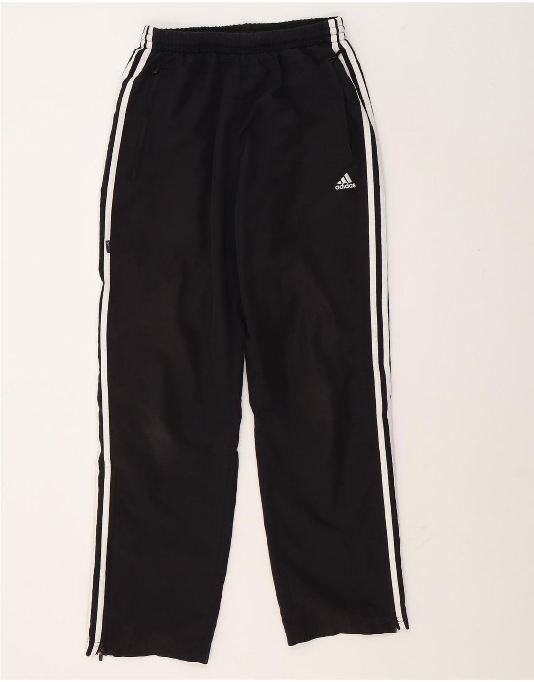 Женские спортивные брюки Adidas UK 10, маленькие черные из полиэстера