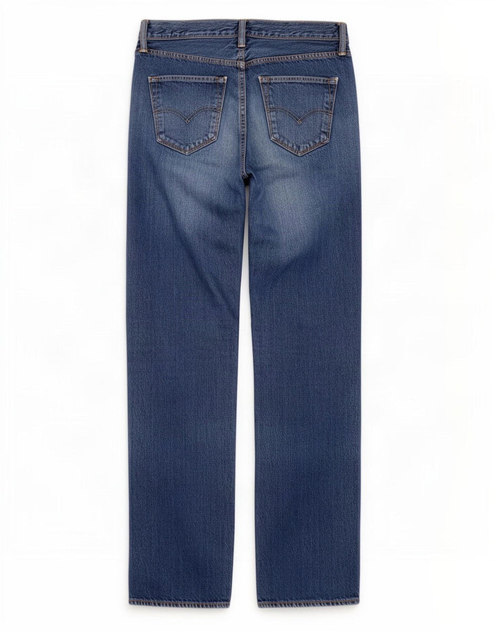 Мужские потертые прямые джинсы Levi's W34 L34, синий хлопок