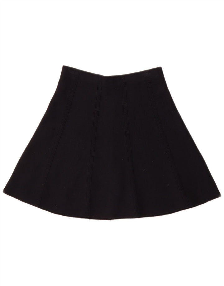 Женская трикотажная юбка-трапеция Zara UK 6, маленькая W26, темно-синяя