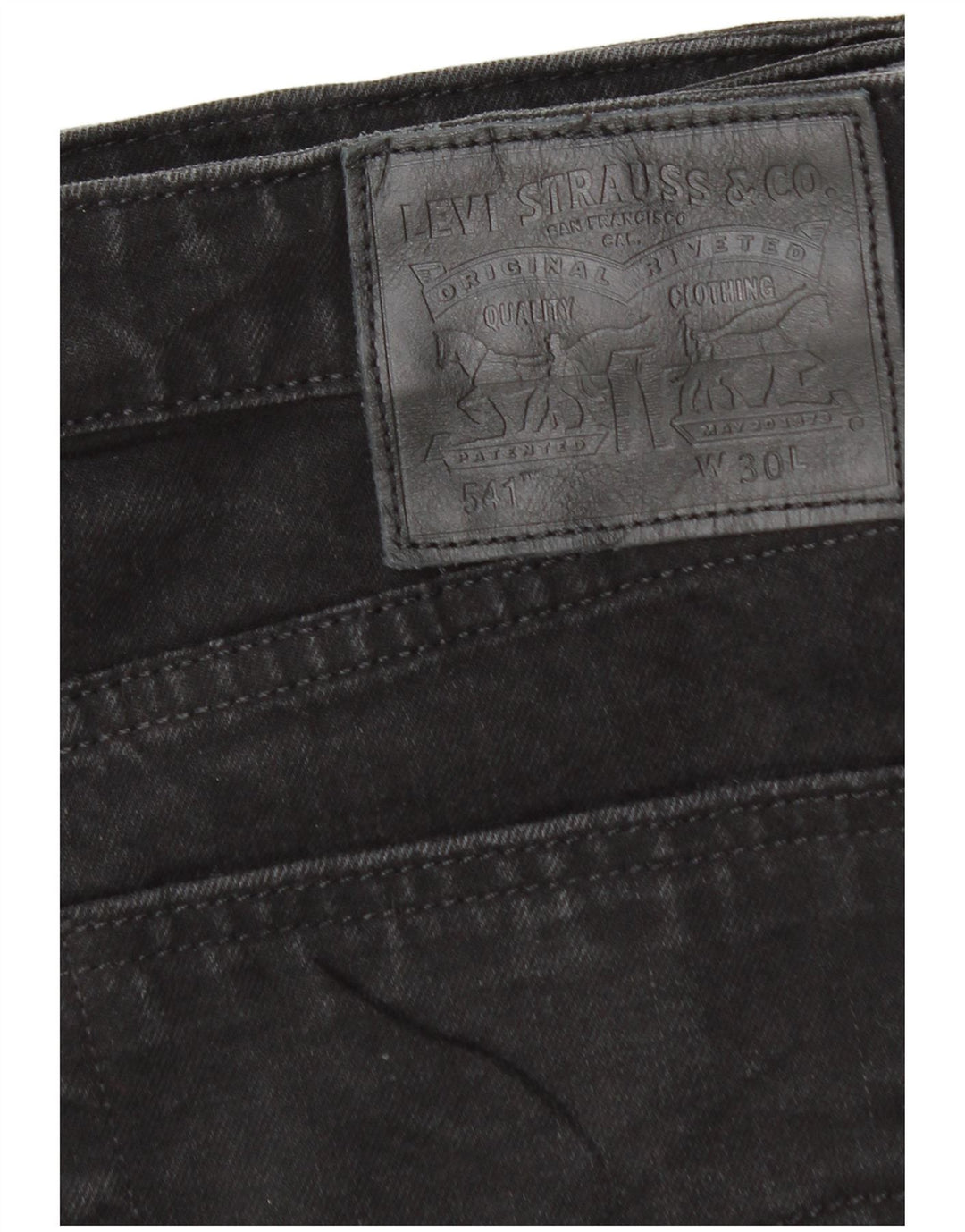 Мужские джинсовые шорты LEVI'S 541 W30, средний черный хлопок