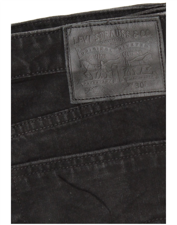 Мужские джинсовые шорты LEVI'S 541 W30, средний черный хлопок