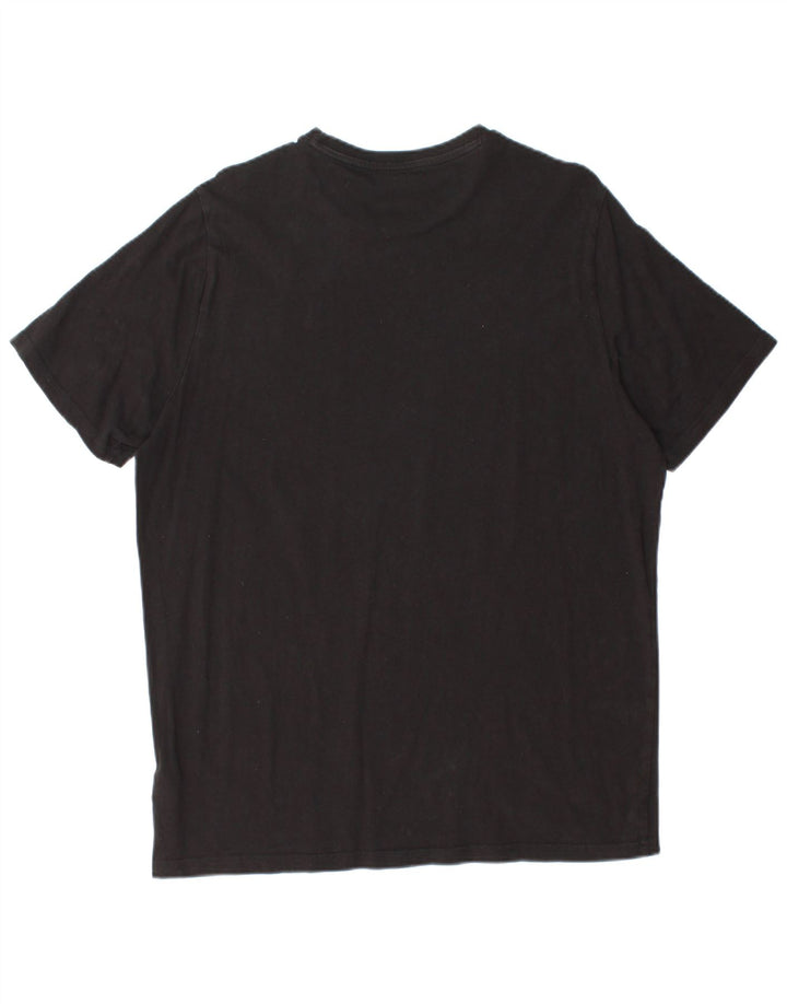 PUMA Mens Graphic T-Shirt Top Large Black Cotton