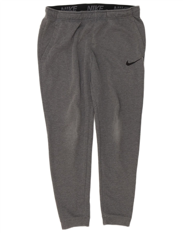 Мужские спортивные брюки Nike Dri Fit, джоггеры, большой серый полиэстер