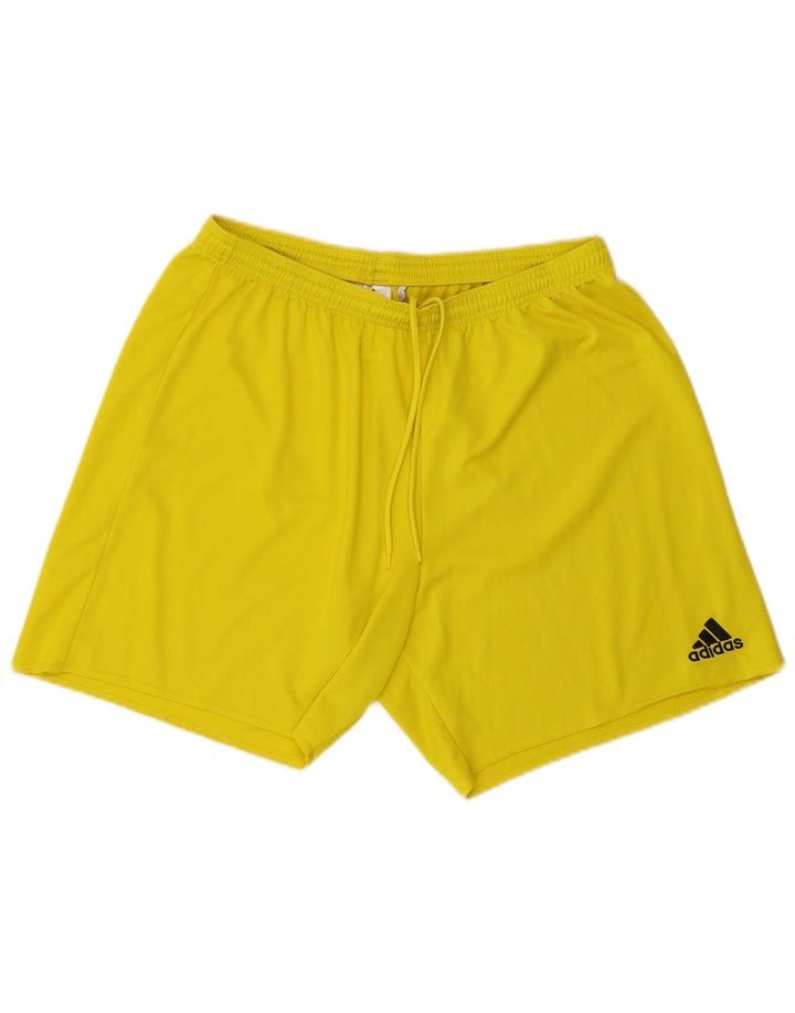 Adidas Мужские спортивные шорты Climalite XL Желтый полиэстер