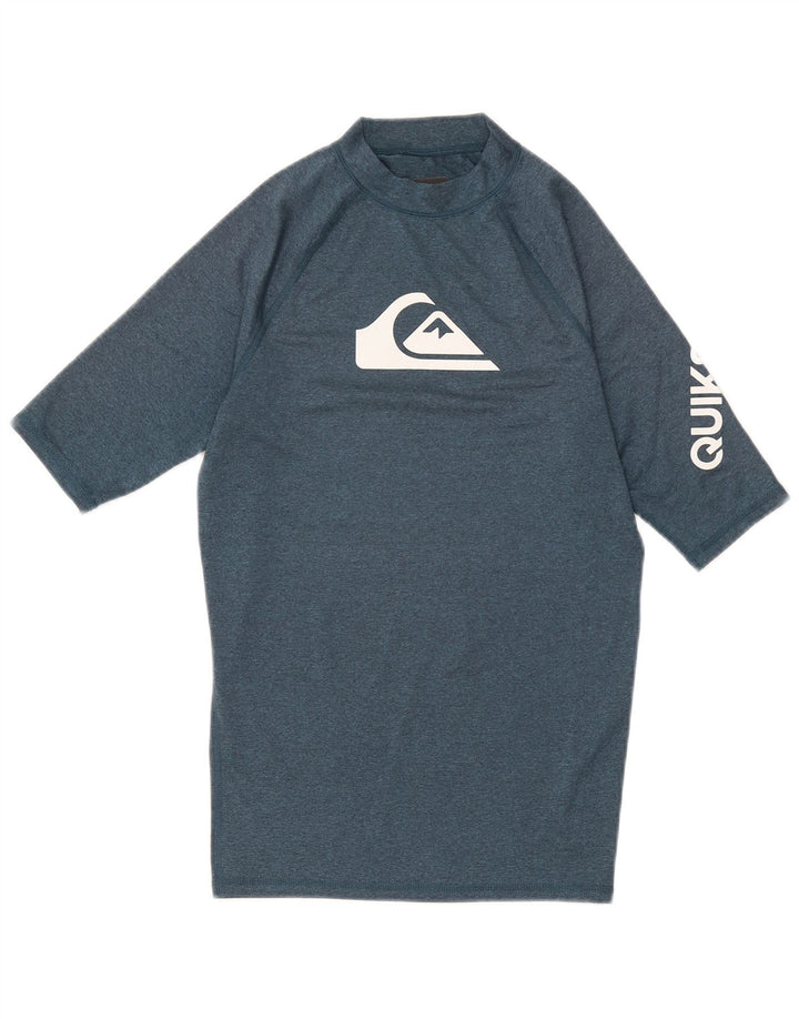 Мужская футболка с рисунком Quiksilver, маленький синий цвет