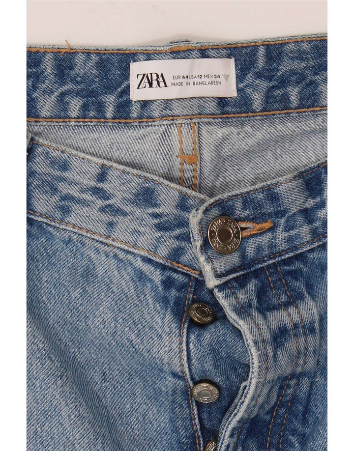 Женские прямые джинсы Zara EU 44, большие W34 L32, синие