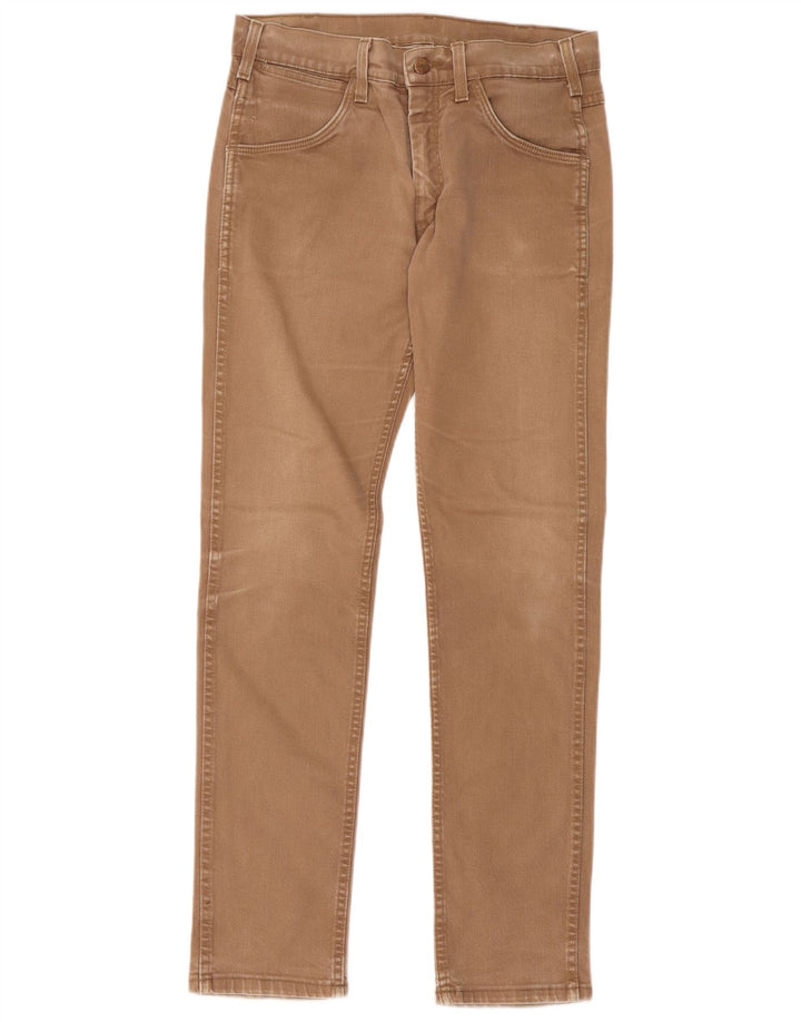 Мужские узкие джинсы Wrangler W31 L34, коричневые, хлопок