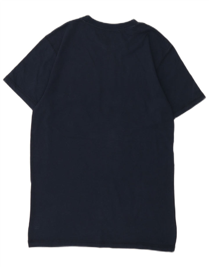 Мужская футболка с рисунком Hard Rock Cafe Amsterdam, маленький темно-синий хлопковый топ