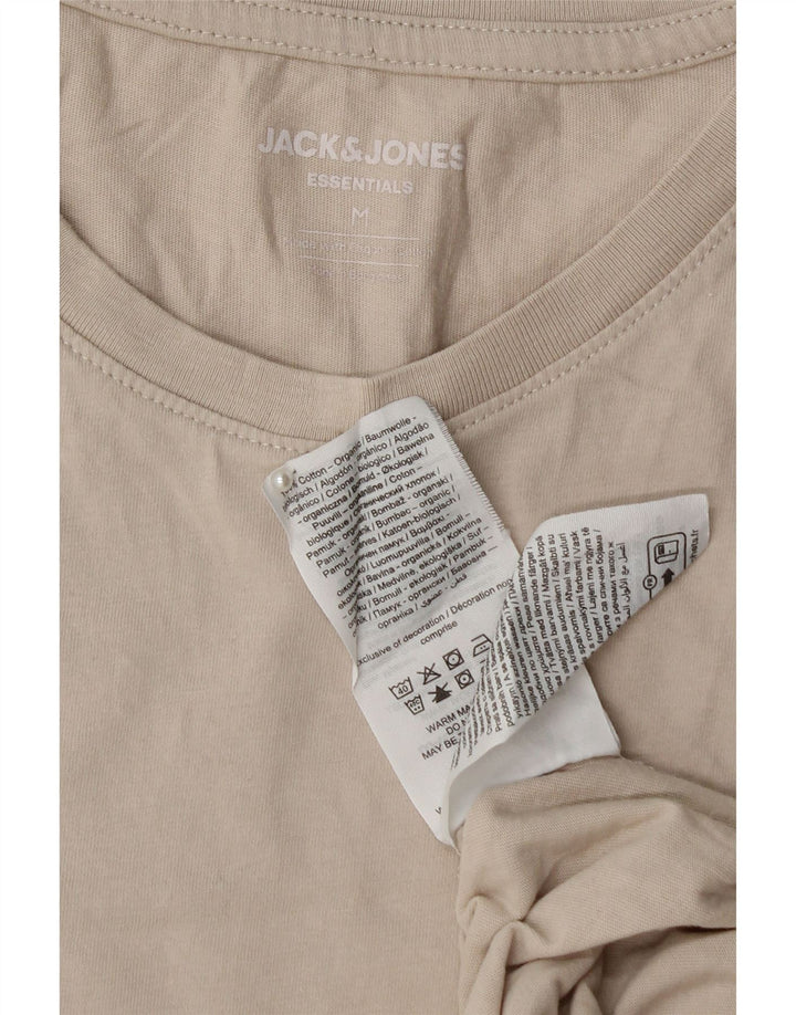 JACK & JONES Мужская футболка из хлопка среднего бежевого цвета