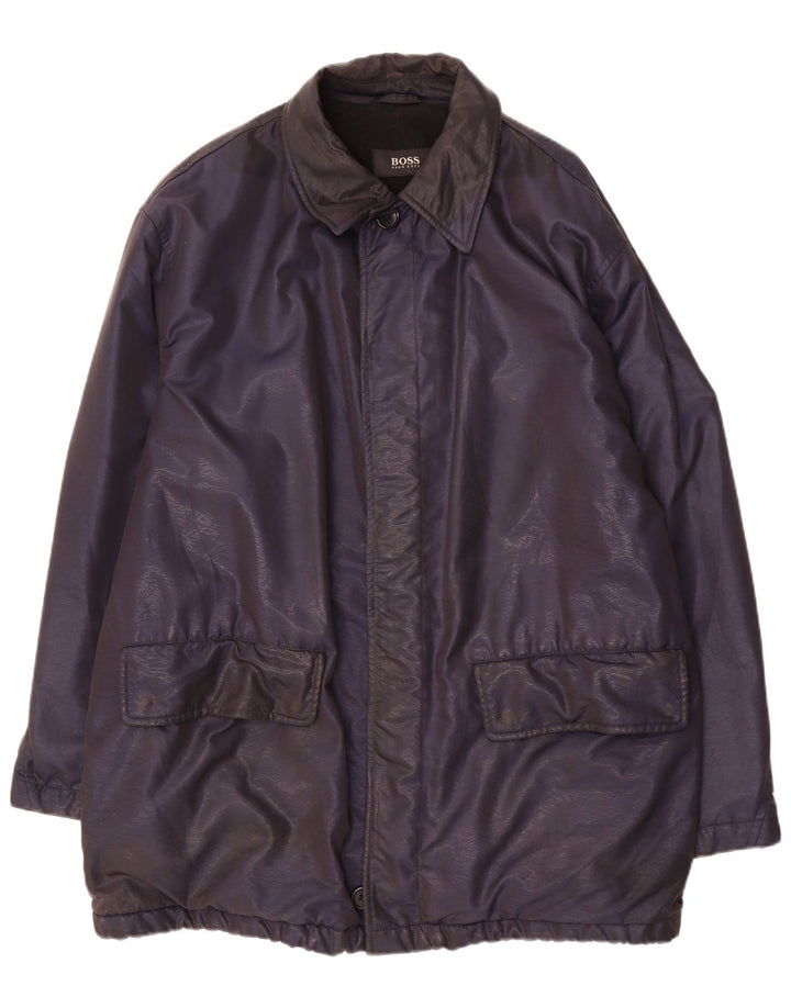 Мужская ветровка Hugo Boss IT 54 2XL Темно-синий нейлон