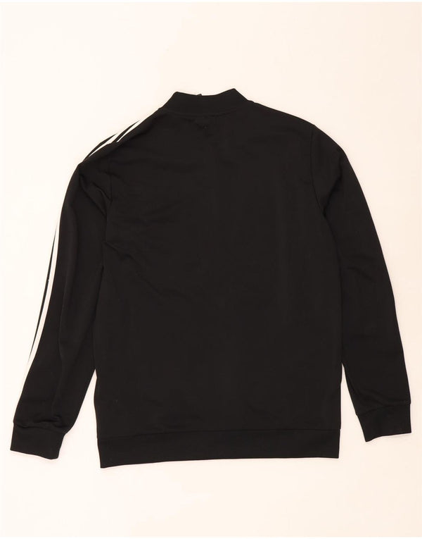Adidas Mens Tracksuit Top Jacket Large Black Polyester