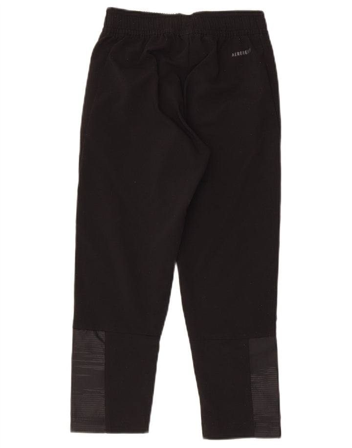 ADIDAS Boys Aeroready Tracksuit Trousers 7-8 Years  Black Polyester