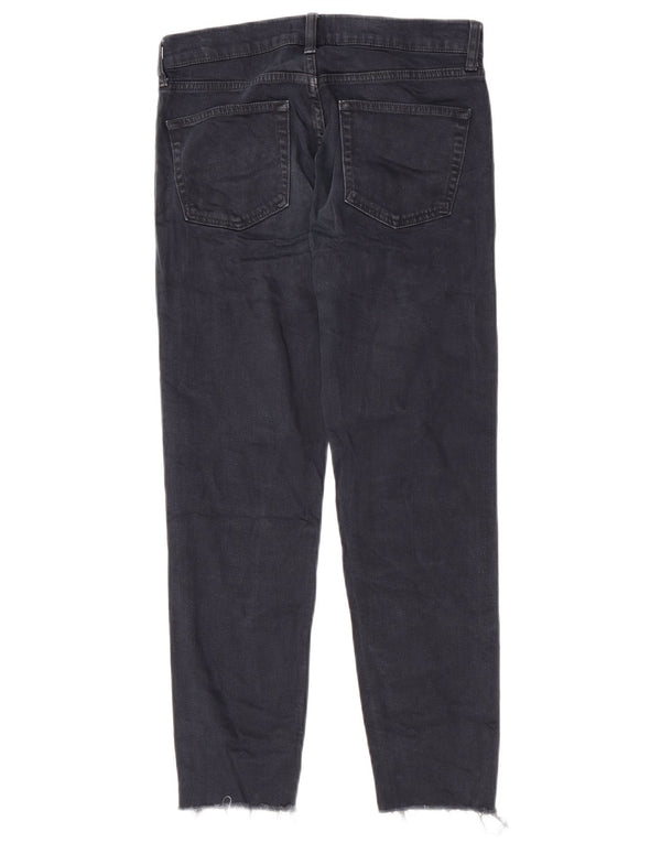 Женские узкие джинсы Zara EU 36 XS W26 L27, темно-синие, хлопковые пятна