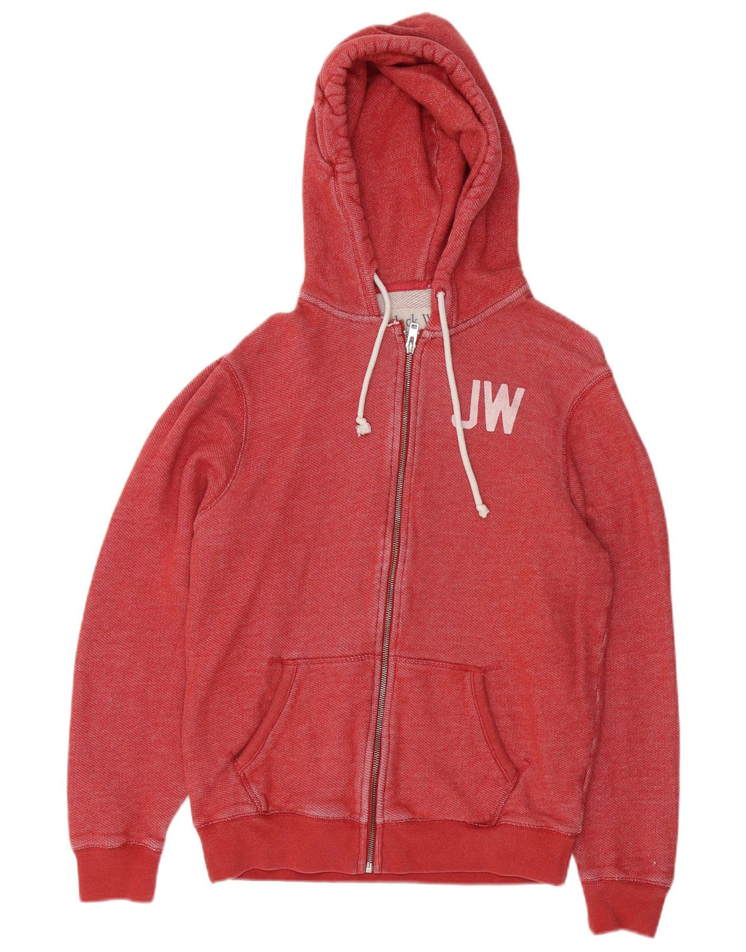 JACK WILLS Мужской свитер с капюшоном и молнией с графическим рисунком, хлопковый средний красный цвет