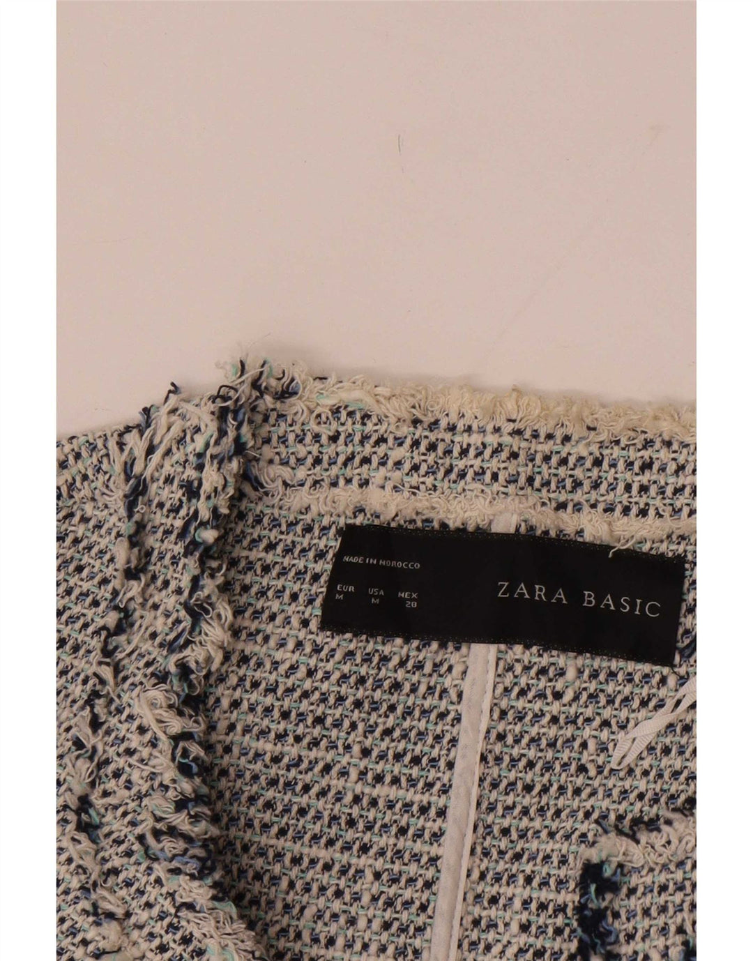 Женский пиджак Zara UK 12, хлопковый средний серый цвет