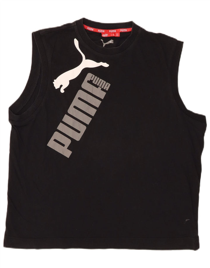 Мужской жилет с рисунком PUMA XL, черный