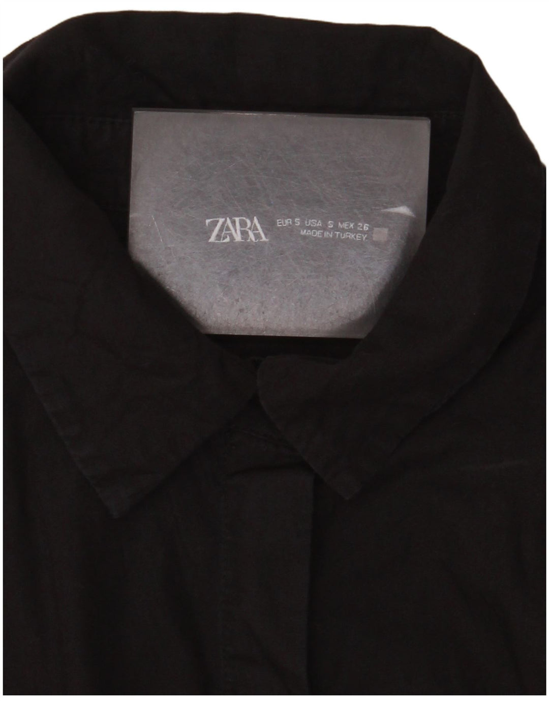 Женская блузка-рубашка без рукавов Zara UK 8, маленькая черная