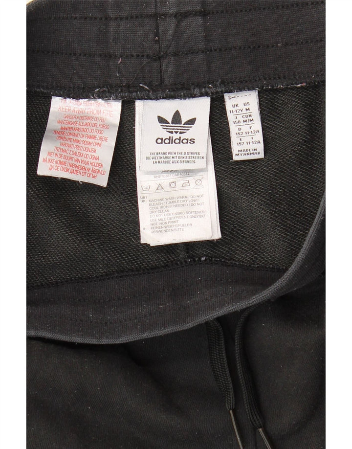 Спортивный костюм ADIDAS для мальчиков, брюки для бега, 11–12 лет, черный хлопок