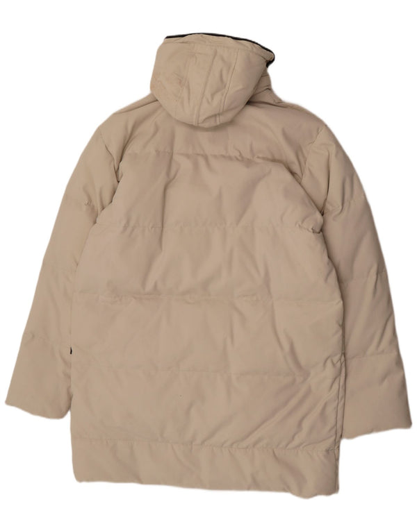Мужское стеганое пальто с капюшоном Diadora UK 42 XL Off White Полиамид