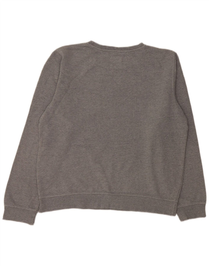 Мужской свитшот с рисунком ELEMENT, большой серый хлопковый джемпер