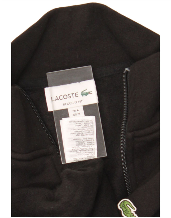 Мужской спортивный костюм Lacoste Regular Fit, верхняя куртка, размер 4, средний черный, хлопок