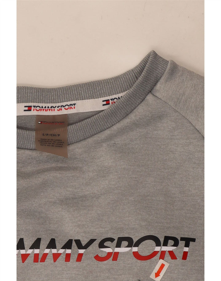 TOMMY HILFIGER Мужской свитшот с рисунком, маленький серый с цветными блоками