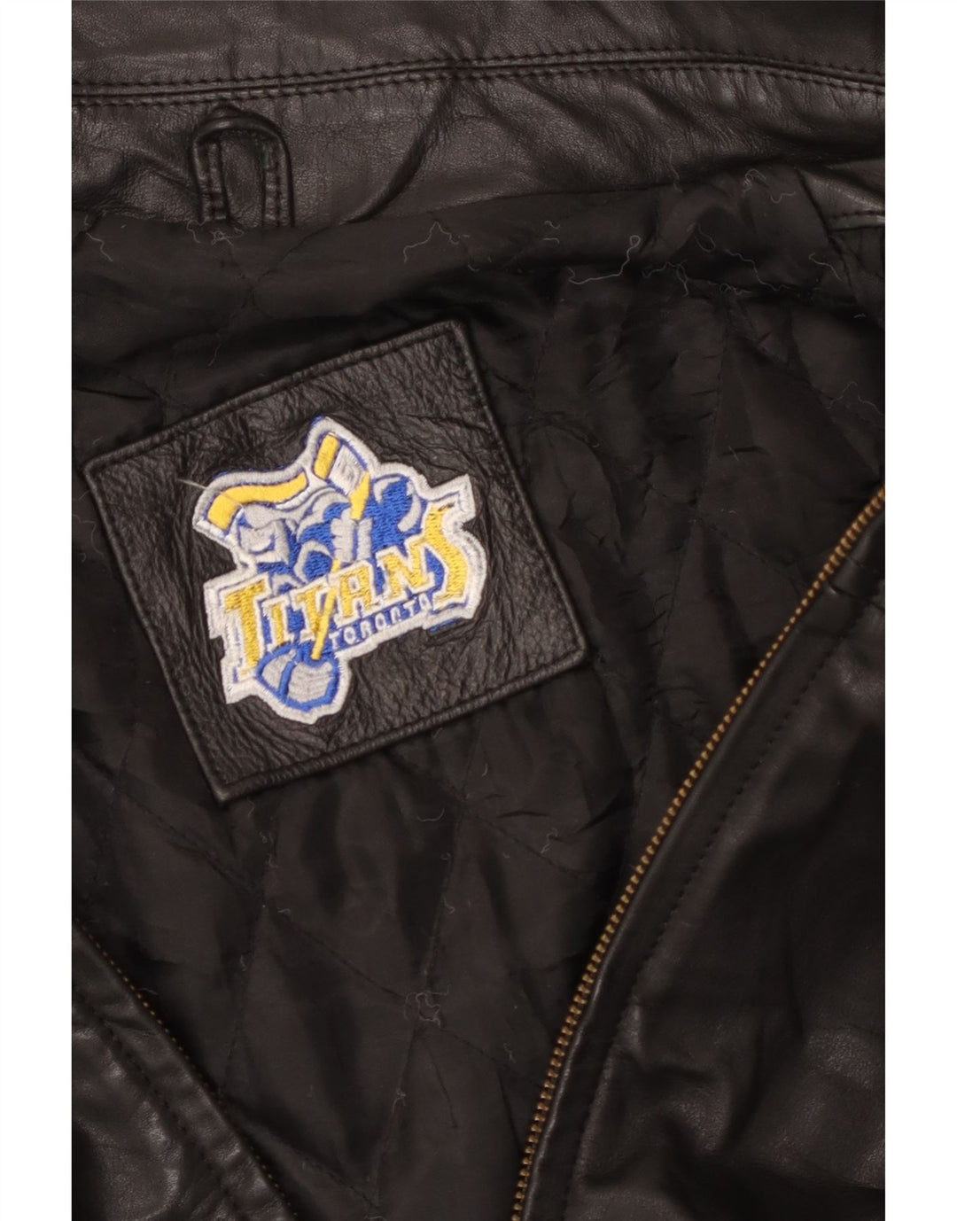 Мужское кожаное пальто VINTAGE UK 44 2XL, черное