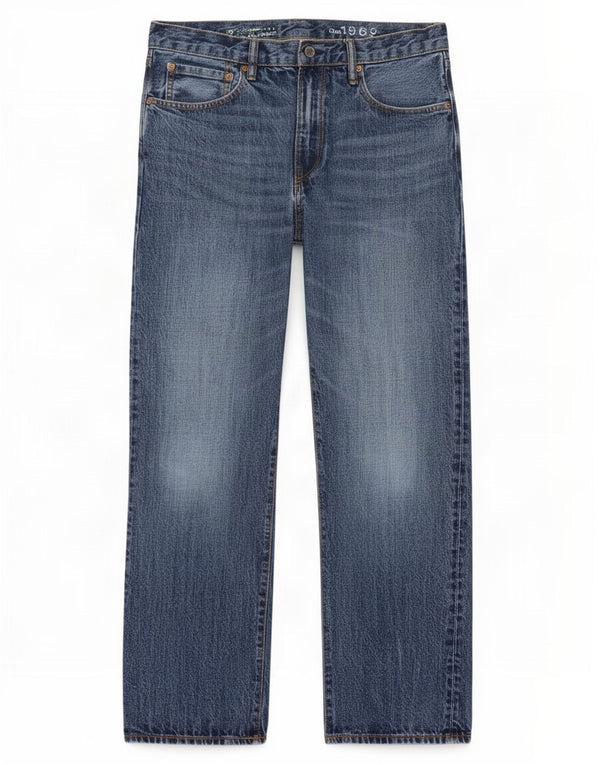Джинсы мужские прямые Gap W32 L30 синие, хлопок